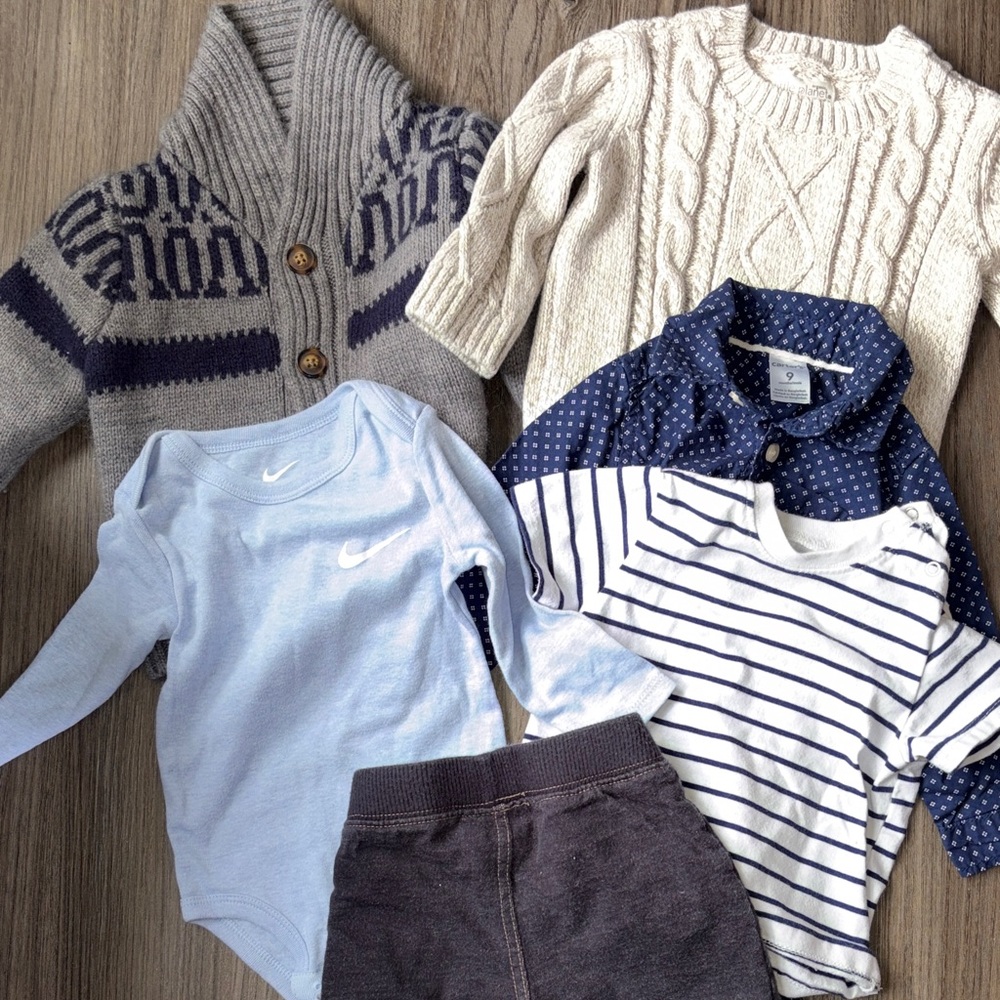 Bundle of 6 9 month outfits carters and more